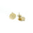 12mm Gold Plated Stainless Steel Sun Burst Post Earrings with Loop (1 Pair)