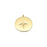 20.5mm Gold Plated Stainless Steel Round Starburst Charm