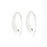 27mm Sterling Silver Long Smooth Ear Wire with Hidden Loop by Nina Designs (1 Pair)