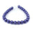 8mm Royal Purple Pearl Coated Czech Glass Pearls Strand