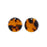 18mm Tortoise Shell Acetate Coin Charm (1 Pair)