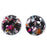 30mm Multi Color Acetate Coin Charm (1 Pair)