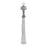 3 Inch Rhodium Plated Fancy Tassel