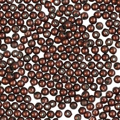 4mm Chocolate Brown Miracle Bead (25 Pieces)
