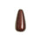 15mm Tear Drop Chocolate Brown Miracle Bead (10 Pieces)