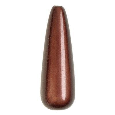 30mm Tear Drop Chocolate Brown Miracle Bead (5 Pieces)