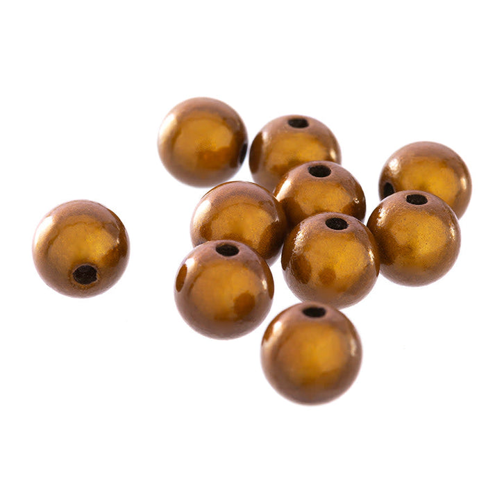 8mm Copper Miracle Beads (10 Pieces)
