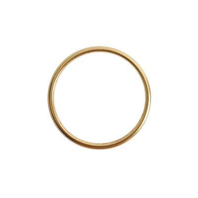 35mm 24k Gold Plated Large Open Beadable Frame Hoop by Nunn Designs