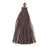 8.5cm Large Red Brown Nappa Leather Tassel