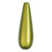 30mm Tear Drop Olive Green Miracle Bead (5 Pieces)