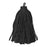 8.5cm Large Black Suede Leather Tassel