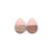 17x25mm Wood & Pale Pink Resin Solid Drop Focal Pieces (1 Pair)