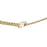 Gold Plated Adjustable Rolo Chain Necklace Double Slide Clasp