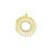 30mm Gold-Plated Stainless Steel Beadable Ring Pendant