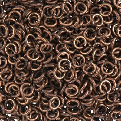 5mm Brass Oxide Plated 21 Gauge Round Jump Rings (25 Pieces)