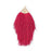 Burgundy Large Capped Flat Tassel with Gold Textured Cap - 4.25 Inches Long