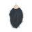 Black Large Capped Flat Tassel with Gold Textured Cap - 4.25 Inches Long