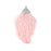 Blush Pink Large Capped Flat Tassel with Silver Textured Cap - 4.25 Inches Long