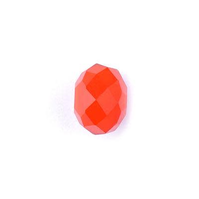 8mm Opaque Coral Rondelle Chinese Crystal Beads