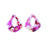 31x35mm Hot Pink Acetate Pear Shape Pendant (1 Pair)