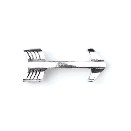 Antique Silver Arrow Clasp for 5mm Flat Leather