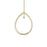 42x32mm Gold Plated Teardrop Hoop with Hole