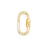 30mm Gold Plated Jewelry Carabiner with Lock Clasp or Pendant