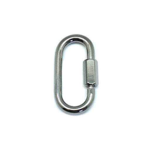 30mm Gunmetal Jewelry Carabiner with Lock Clasp or Pendant