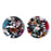 30mm Multi Color Acetate Two Hole Coin Connector (1 Pair)