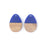 17x25mm Wood & Navy Blue Resin Solid Drop Focal Pieces (1 Pair)
