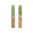 8x52mm Wood & Olive Green Resin Long Rectangle Focal Piece Pendant Charm (1 Pair)