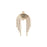 30mm Gold Plated Multi Layer Arched Charm/Pendant