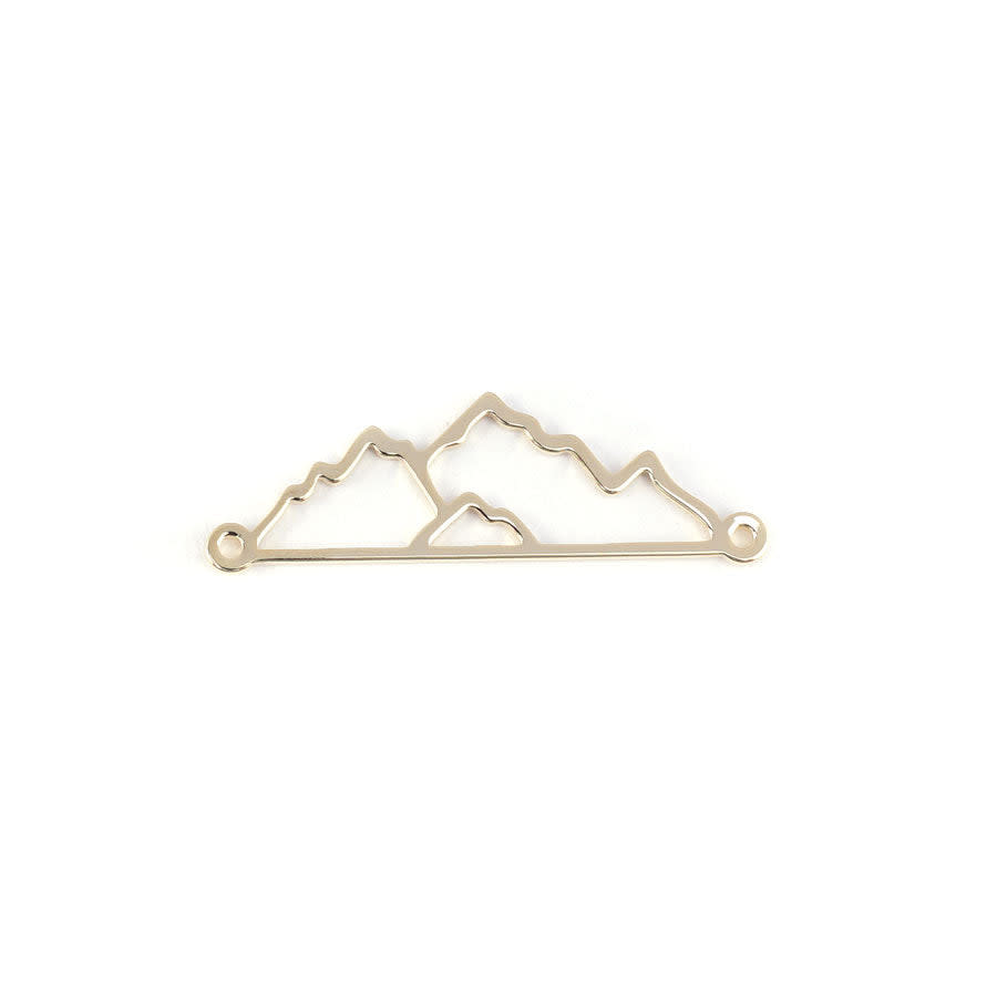 34mm Gold Plated Scenic Mountain Connector