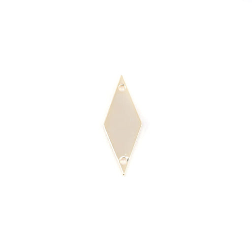 8x20 Gold Plated Diamond Shaped Connector from the Chic Collection - Holes on the Long End