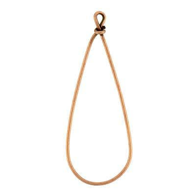 51.5mm Copper Plated Brass Wire Frame Large Drop Earrings/Pendant by Nunn Design