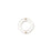 27mm White Enamel Gold Plated Ring Connector Pendant