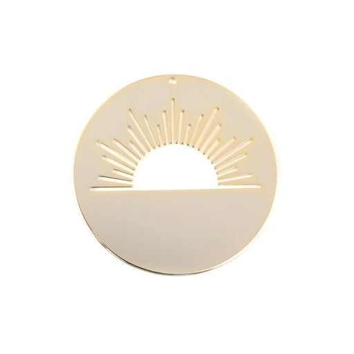 40mm Gold Art Deco Horizon Sunset Charm/Pendant