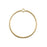 43mm Satin Gold Etched Round Hoop