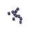 3mm Purple Enamel Tube Bead (10 Pieces)