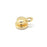 5mm Gold Plated Button Clasp with Loop