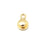 5mm Gold Plated Button Clasp with Loop