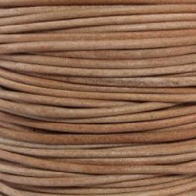 1.5mm Natural Round Leather Cord (2 Meters)