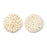 Handmade Woven Rattan Straw Disc Pendant/Connector (1 Pair)