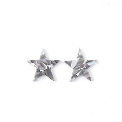 20mm Grey Acetate Star Charm (1 Pair)
