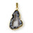 28-35mm Druzy Agate (Black) Gold Plated Pendant - Small