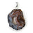 35-50mm Druzy Agate (Black) Silver Plated Pendant - Large