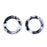 30mm Grey Acetate Ring (1 Pair)