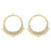 48x44mm Crystal Embellished Multi Loop Hoop Component in Gold Plating from the Glam Collection (1 Pair)