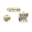 PowHERful 3 Piece Charm Set in Gold - "I Got You Babe" "PowHERful" "Love" - GB Exclusive
