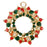45mm Home For The Holidays Wreath Pendant in Gold